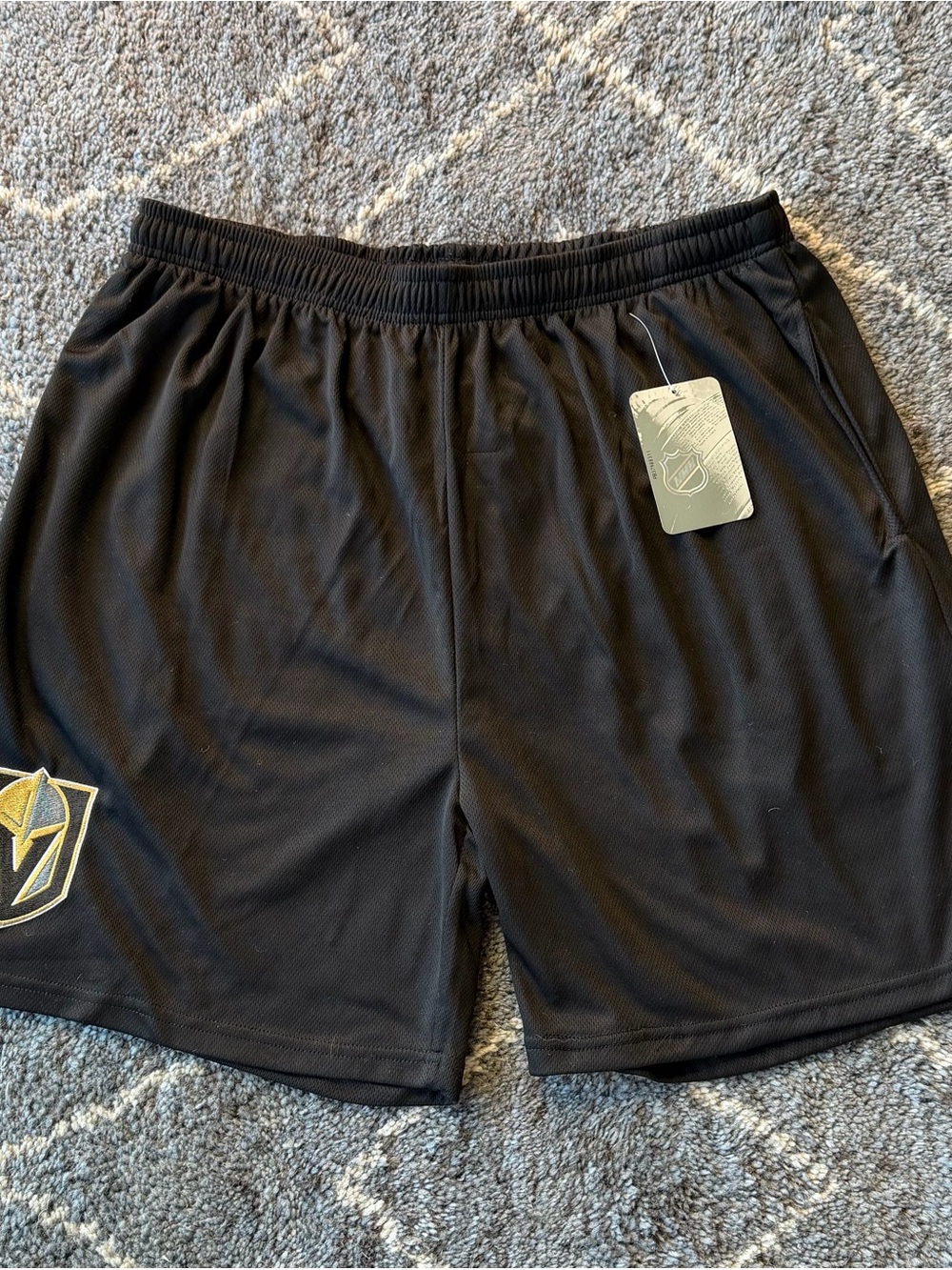 NWT - Official NHL Embroidered Vegas Golden Knights menโs athletic shorts - Picture 2 of 14